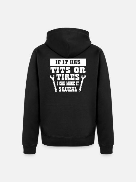 Car car - Unisex Premium Organic Zip Hoodie - black