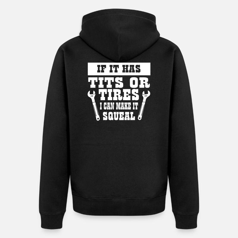 Car Auto - Unisex Premium Bio Zip Hoodie - Schwarz