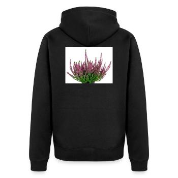 Païen. Heather Calluna vulgaris - Veste à capuche bio Premium Unisexe - noir - Dos - Nico (187cm)
