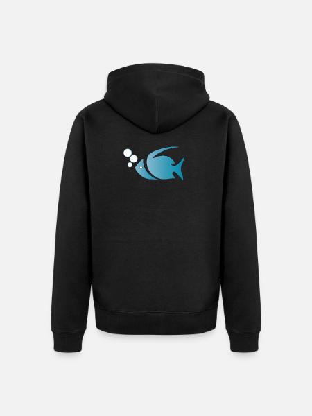 Fish, aquarium, aquarium hobby - Unisex Premium Organic Zip Hoodie - black