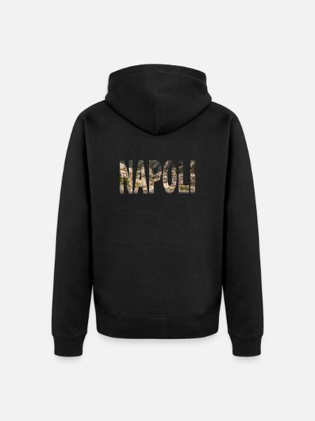 Napoli paesaggio urbano - Unisex Premium Organic Zip Hoodie - black