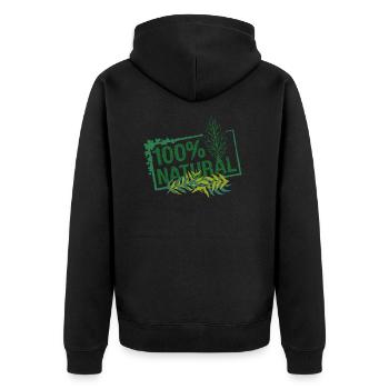100 % naturel, pour notre environnement ! - Veste à capuche bio Premium Unisexe - noir - Dos - Nico (187cm)