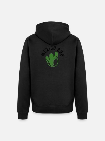 Mexico Bro - Unisex Premium Organic Zip Hoodie - black