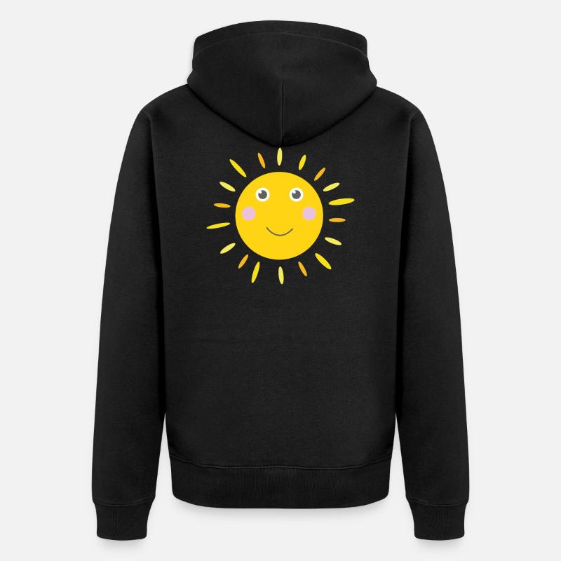 Sunny le soleil - Veste à capuche bio Premium Unisexe - noir