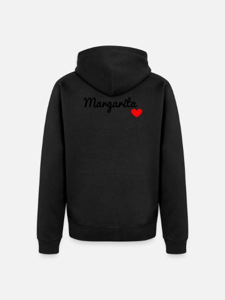 Margarita - Unisex Premium Bio Zip Hoodie - Schwarz