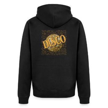 Disco. - Veste à capuche bio Premium Unisexe - noir - Dos - Nico (187cm)