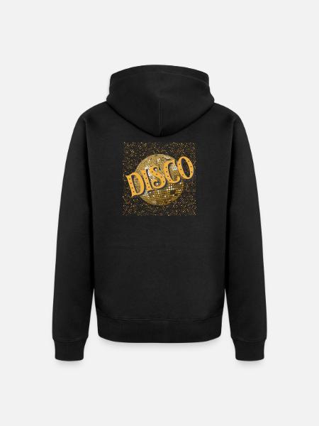 Disco. - Veste à capuche bio Premium Unisexe - noir