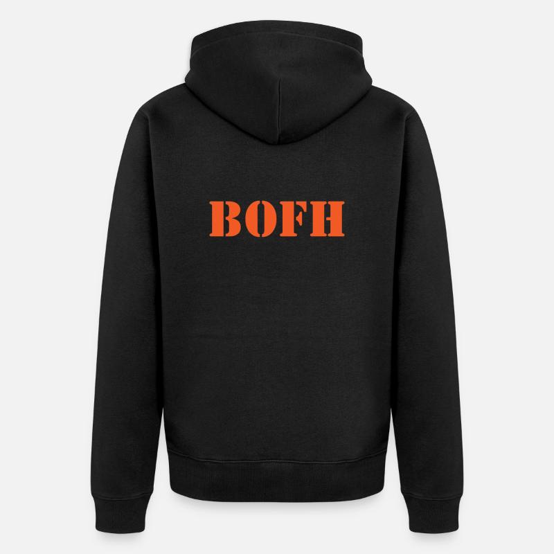 Bofh Programming Computer Science Gift - Unisex Premium Organic Zip Hoodie - black