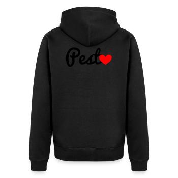 Pesto - Veste à capuche bio Premium Unisexe - noir - Dos - Nico (187cm)