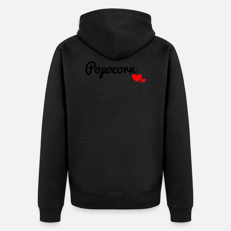 Pop corn - Veste à capuche bio Premium Unisexe - noir
