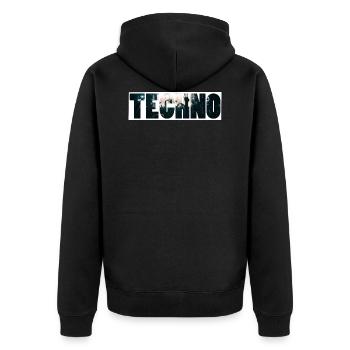technocrowd - Veste à capuche bio Premium Unisexe - noir - Dos - Nico (187cm)