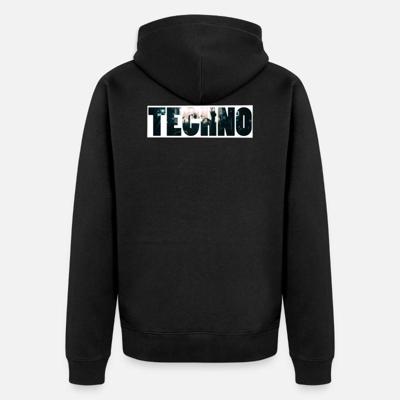 technocrowd - Veste à capuche bio Premium Unisexe - noir