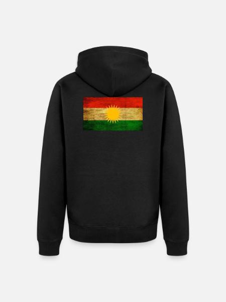 Kurdistan - Unisex Premium Bio Zip Hoodie - Schwarz