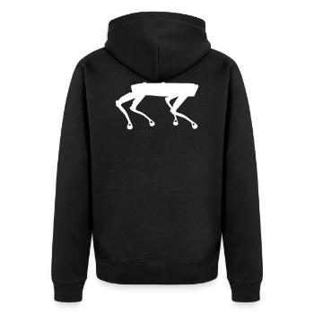 Spot robot chien chien robot Boston Dynamics AI - Veste à capuche bio Premium Unisexe - noir - Dos - Nico (187cm)