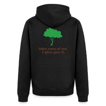 environnement - Veste à capuche bio Premium Unisexe - noir - Dos - Nico (187cm)
