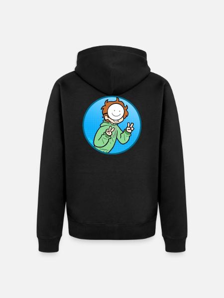 Dream Team - Unisex Premium Organic Zip Hoodie - black
