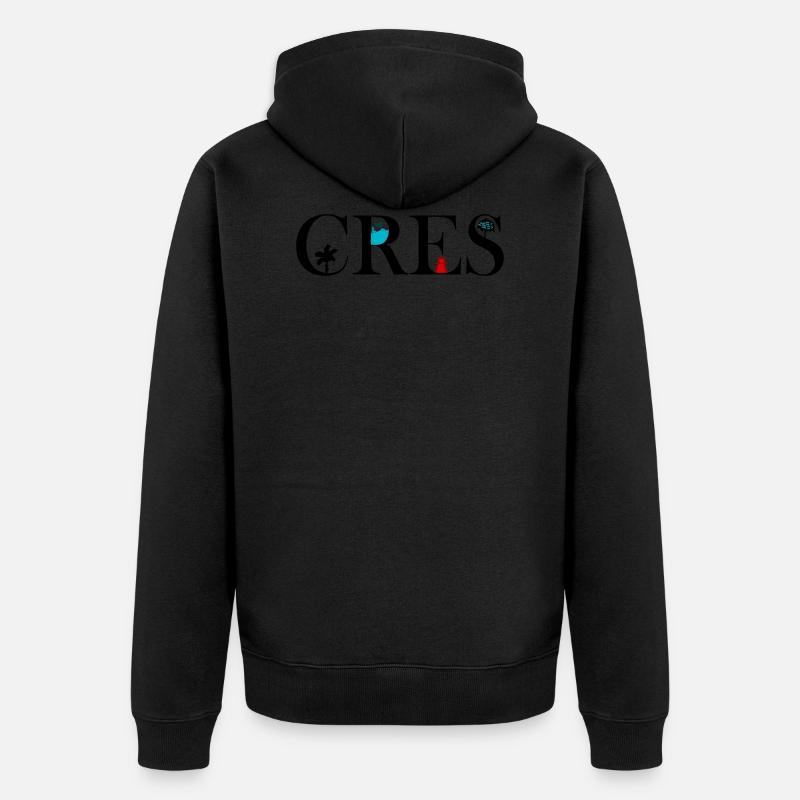 Cres - Veste à capuche bio Premium Unisexe - noir