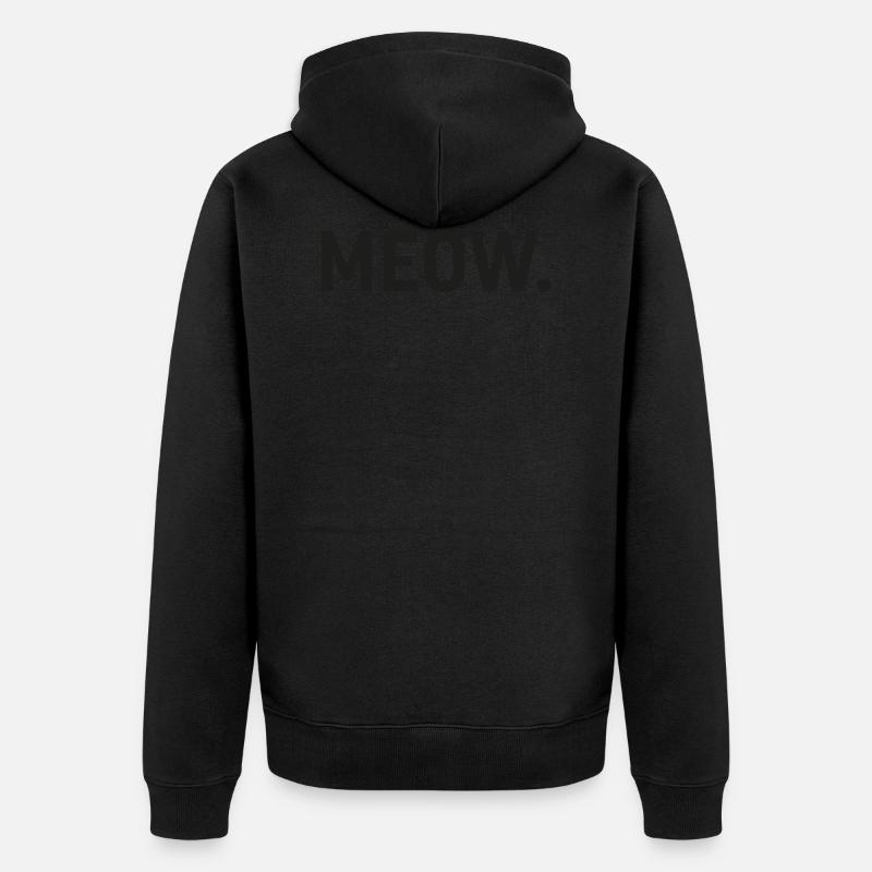 Miaou - Veste à capuche bio Premium Unisexe - noir