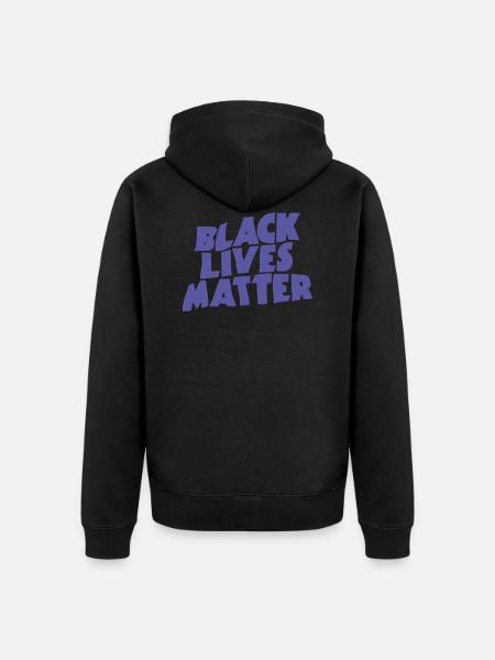 Black Lives Matter - Unisex Premium Organic Zip Hoodie - black