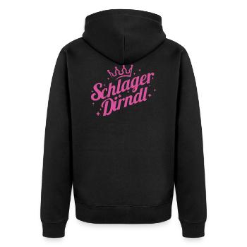 Schlagermusik Schlager Schlagerparty Dirndl Party - Veste à capuche bio Premium Unisexe - noir - Dos - Nico (187cm)