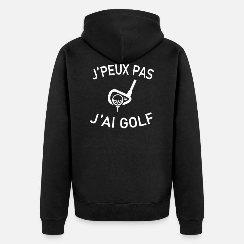 J'peux Pas J'ai Golf - Veste à capuche bio Premium Unisexe - noir