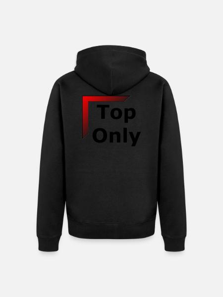 Top Toplane Only LOL - Unisex Premium Organic Zip Hoodie - black