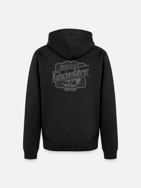 Calèche de chevaux - Veste à capuche bio Premium Unisexe - noir