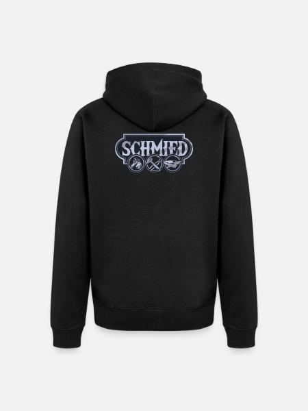Blacksmith - Unisex Premium Organic Zip Hoodie - black