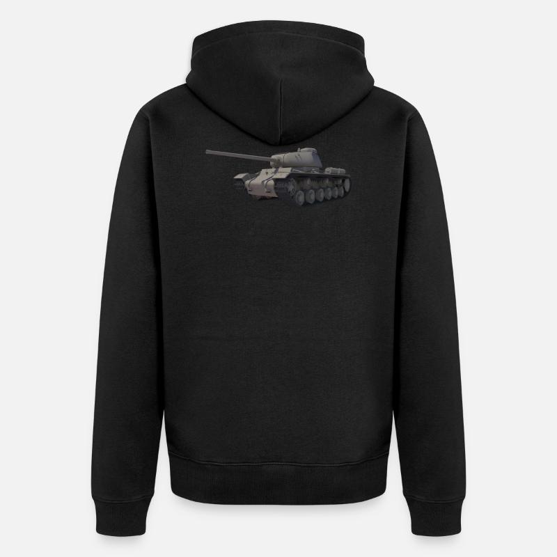 tank urss - Veste à capuche bio Premium Unisexe - noir