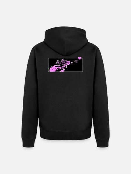 love gun - Veste à capuche bio Premium Unisexe - noir