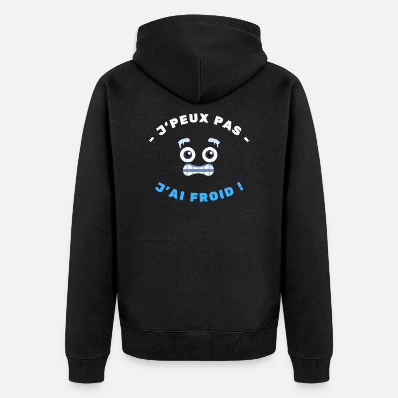 J'peux pas j'ai froid - Veste à capuche bio Premium Unisexe - noir