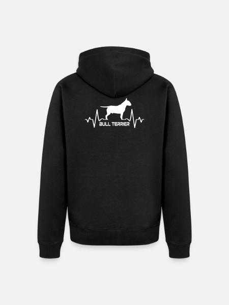 Bull Terrier - Unisex Premium Bio Zip Hoodie - Schwarz
