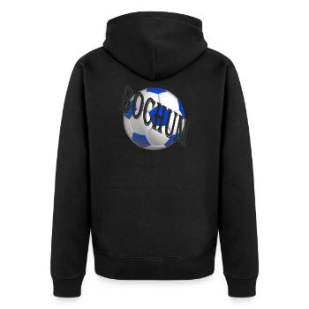 Bochum Design - Veste à capuche bio Premium Unisexe - noir - Dos - Nico (187cm)