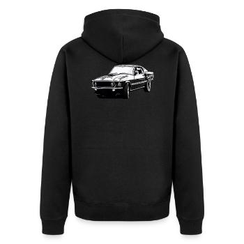 Voiture - Veste à capuche bio Premium Unisexe - noir - Dos - Nico (187cm)