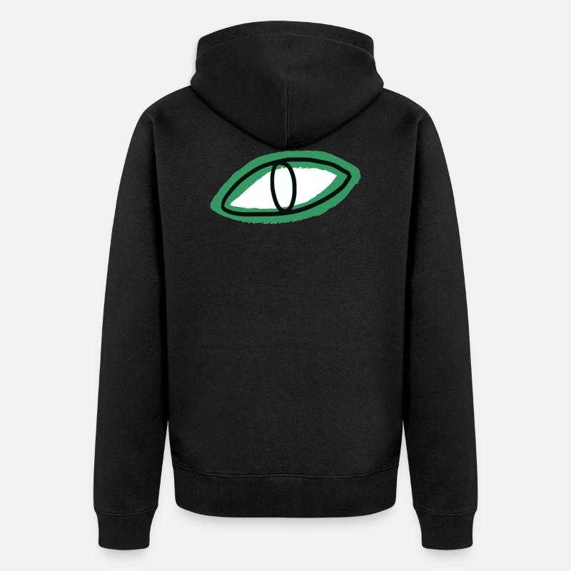 Oeil - Veste à capuche bio Premium Unisexe - noir