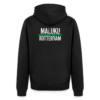 MALUKU ROTTERDAM - Veste à capuche bio Premium Unisexe - noir - Dos - Nico (187cm)
