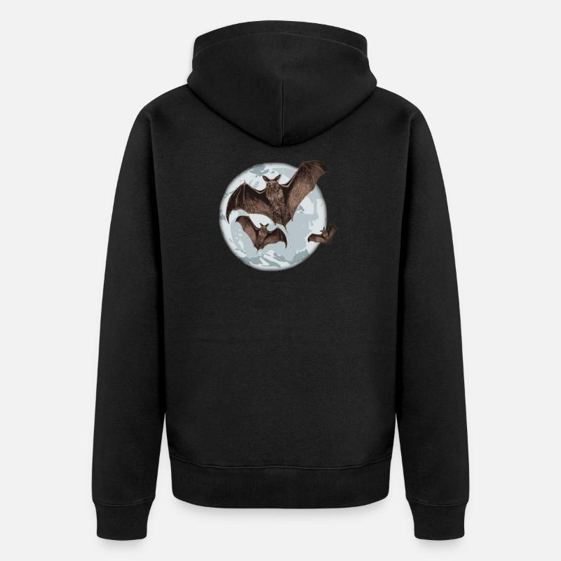 Bat - Veste à capuche bio Premium Unisexe - noir