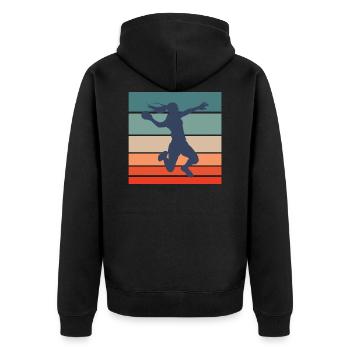 handball handball - Veste à capuche bio Premium Unisexe - noir - Dos - Nico (187cm)