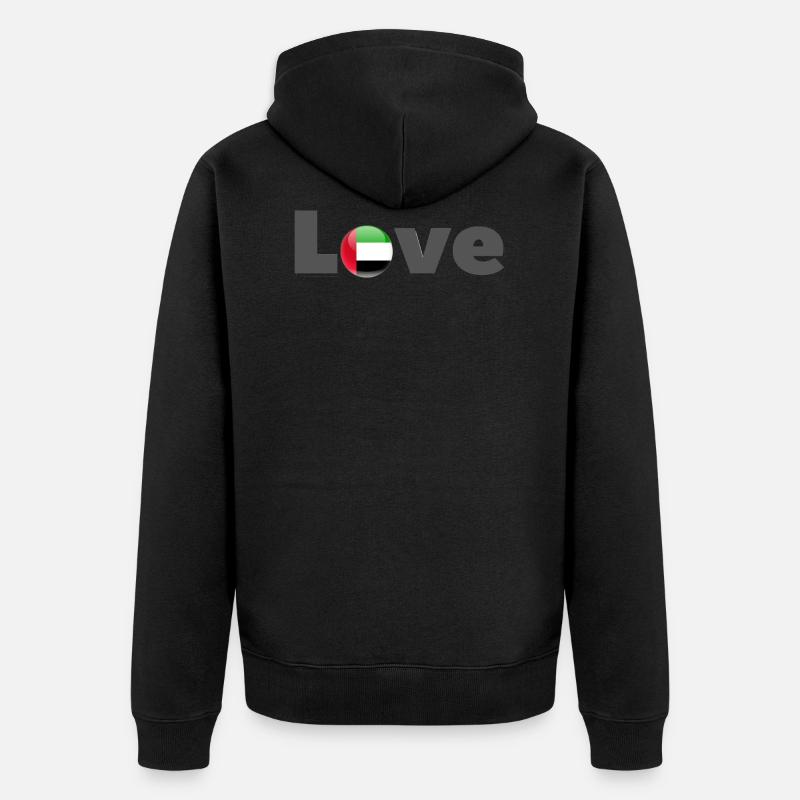 Aimer Arabie saoudite - Veste à capuche bio Premium Unisexe - noir