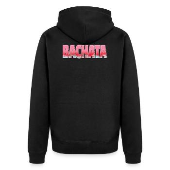 BACHATA DESIGNS FOR DANCERS 2 - Unisex Premium Organic Zip Hoodie - black - Back - Nico (187cm)