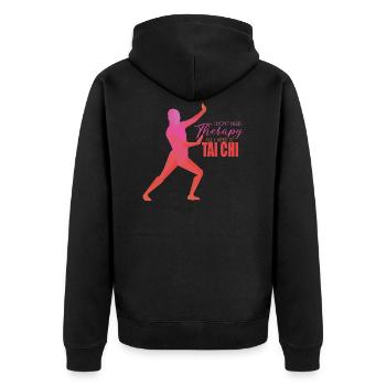 Tai Chi - Veste à capuche bio Premium Unisexe - noir - Dos - Nico (187cm)