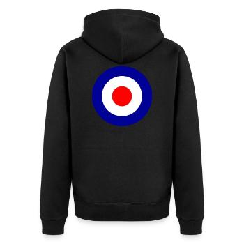 MOD LOGO - Veste à capuche bio Premium Unisexe - noir - Dos - Nico (187cm)