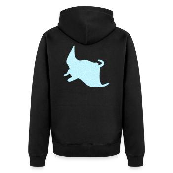 Raie Manta - Veste à capuche bio Premium Unisexe - noir - Dos - Nico (187cm)