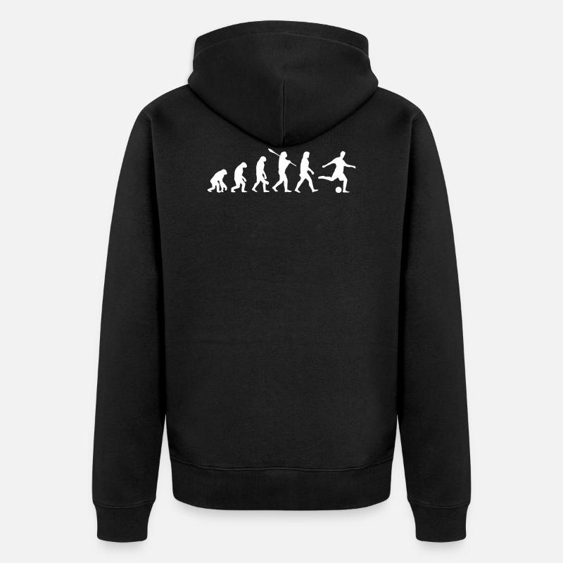 Football Evolution - Veste à capuche bio Premium Unisexe - noir