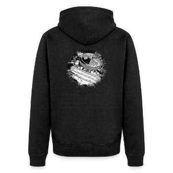 Voiture - Veste à capuche bio Premium Unisexe - noir - Dos - Nico (187cm)
