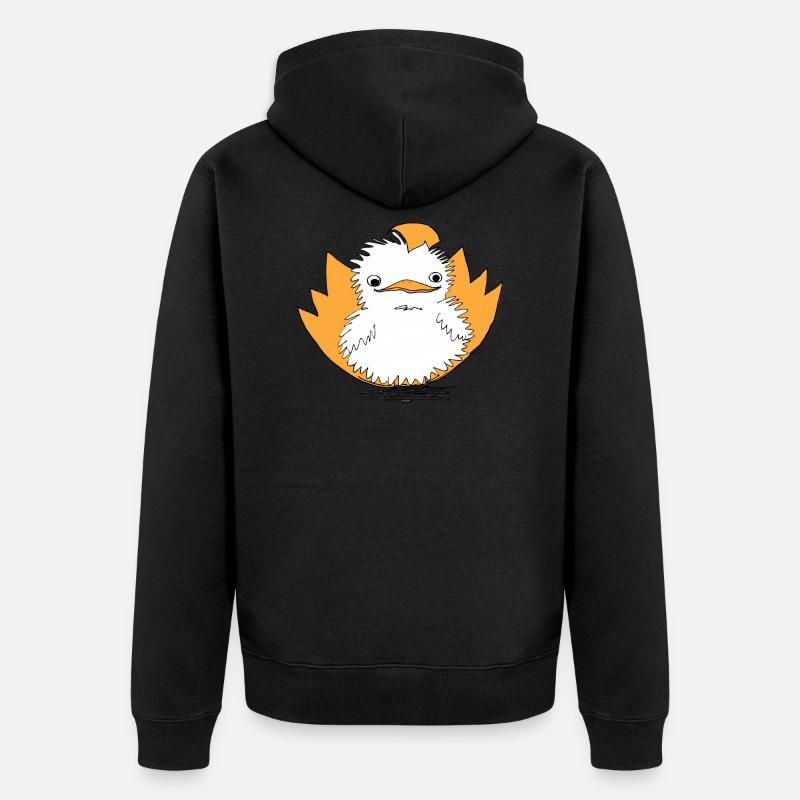 Easter chick - Unisex Premium Bio Zip Hoodie - Schwarz