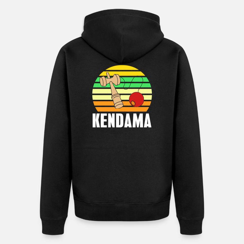 Kendama - Veste à capuche bio Premium Unisexe - noir