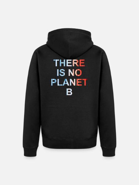 There is no planet b - Unisex Premium Organic Zip Hoodie - black