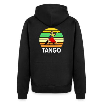 Danse de tango - Veste à capuche bio Premium Unisexe - noir - Dos - Nico (187cm)