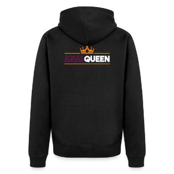 funny gift idea dunb anal queen princess crown - Veste à capuche bio Premium Unisexe - noir - Dos - Nico (187cm)
